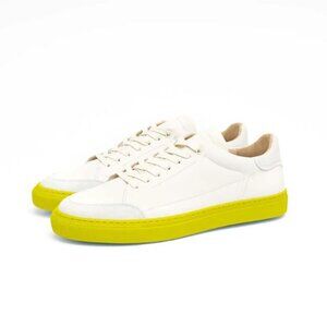 Hirundo Sneakers - Sustainable / Handmade in Portugal / White & Yellow / Size 13